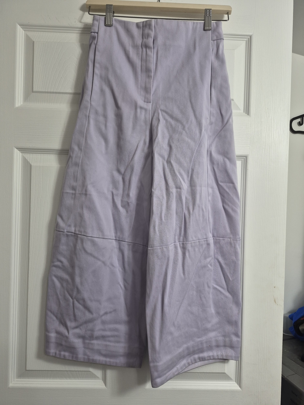 COS Lavender Wide-Leg Cropped Pants